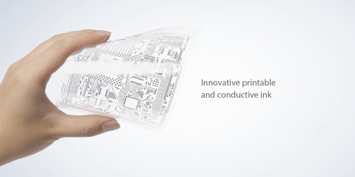 C-INKのインクジェットによる導電回路形成