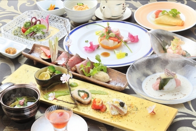 お料理も無料アップグレード　※イメージ