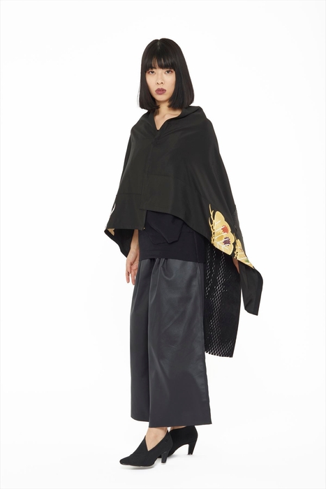 #mgakimono no4.HYBRID PONCHO DRESS ポンチョとして着る