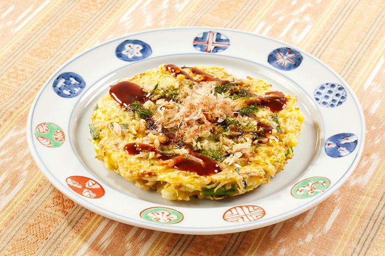 くるみ入りお好み焼き