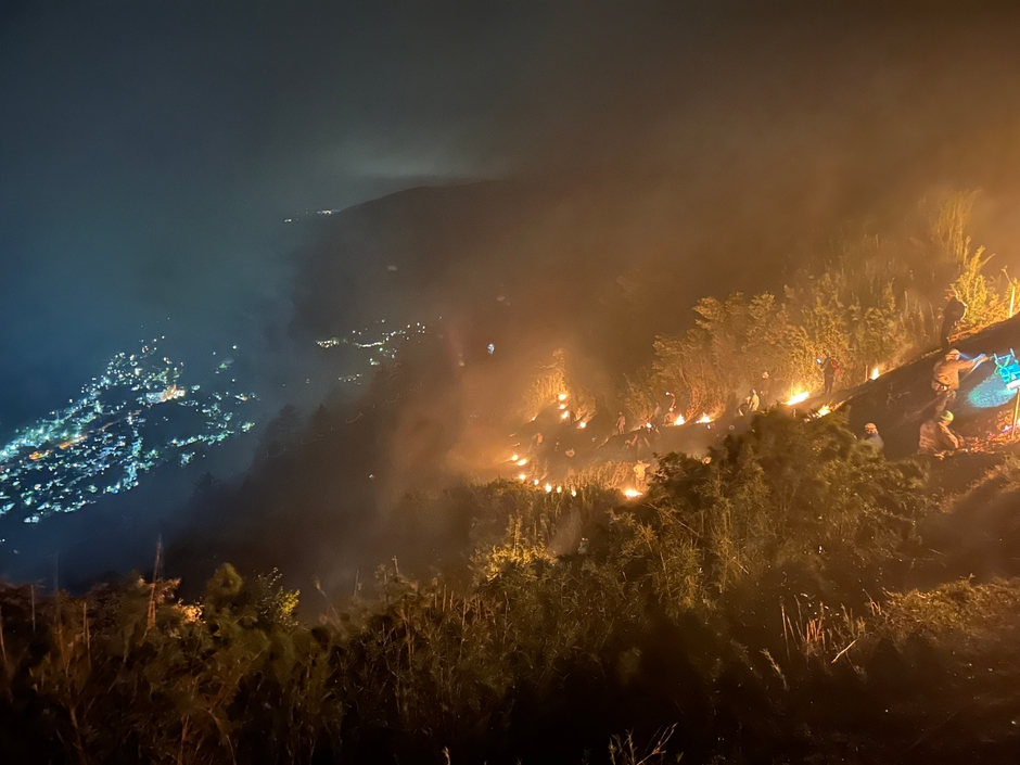 「大」の字 点火