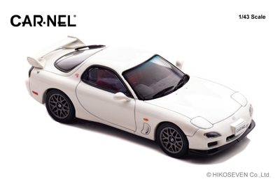 1/43 マツダ RX-7 Type RZ (FD3S) 2000 Snow White Pearl Mica:右前
