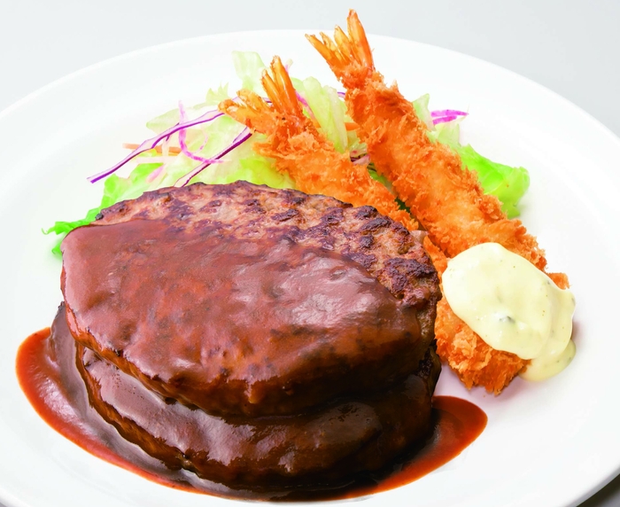 倍バーグ&海老フライ