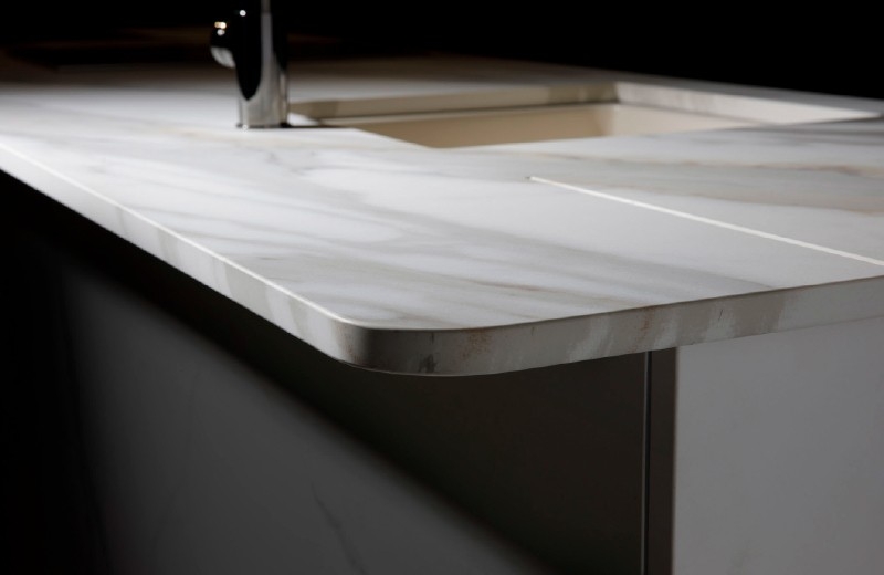  キッチン天板：4D CERAMICS Calacatta Aureo 4D Cashmere 3200×1600×20mm