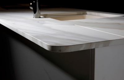  キッチン天板：4D CERAMICS Calacatta Aureo 4D Cashmere 3200×1600×20mm