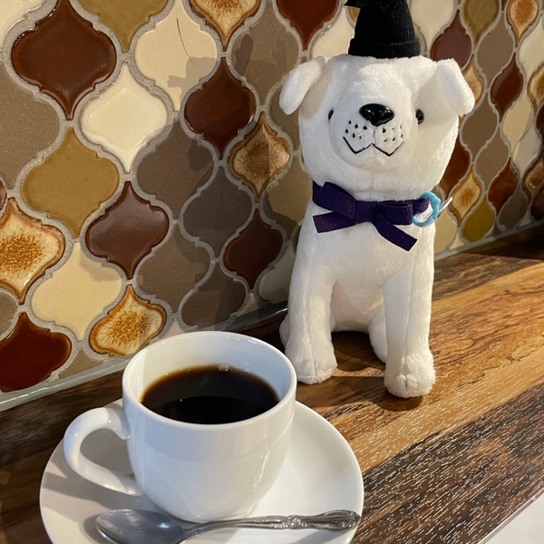 ハンドドリップコーヒーと雪丸くん　