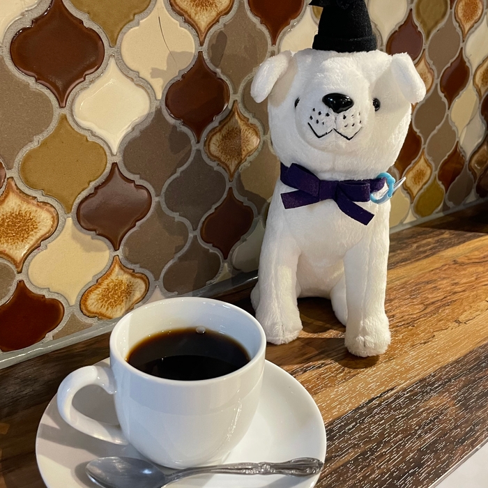 ハンドドリップコーヒーと雪丸くん