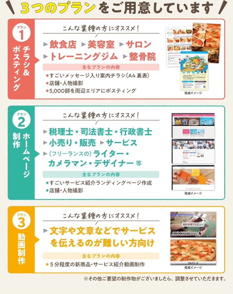 各種プラン・価格