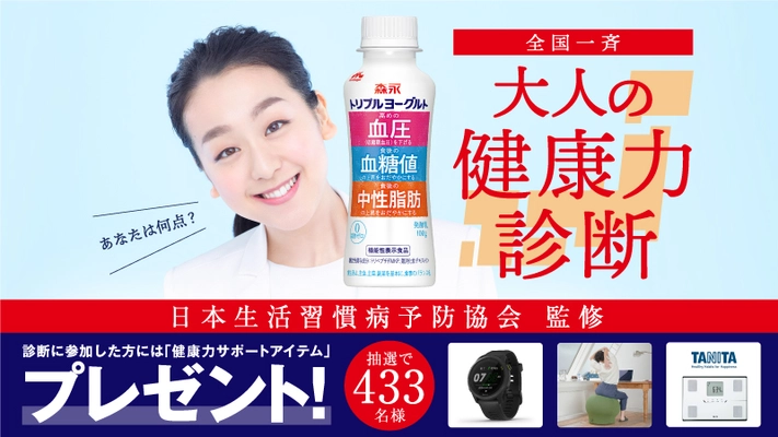 浅田真央、里崎智也、藤川球児、 現在の健康状態が明らかに！ 浅田「”ワクワクする気持ち”も健康に繋がっている」 生活習慣病予防協会監修「大人の健康力診断」実施中。