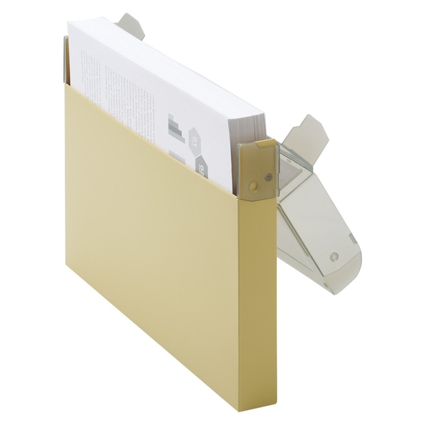 フタが大きく開くので、書類の出し入れがしやすいです。