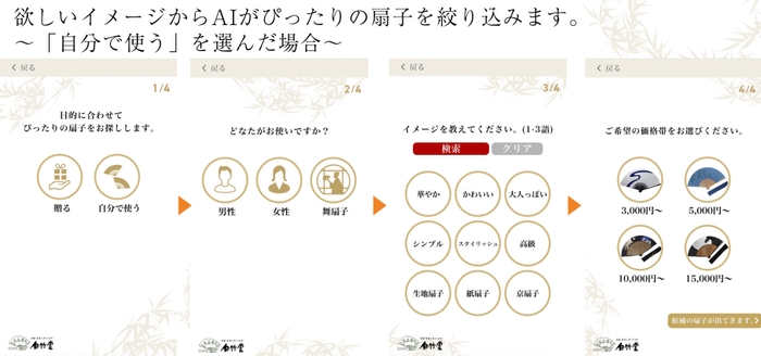 ~「自分で使う」を選んだ場合~