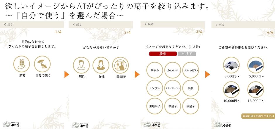 ~「自分で使う」を選んだ場合~