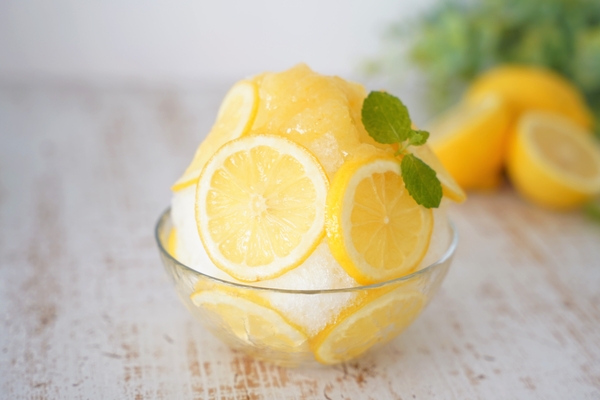 【自家製蜂蜜漬けのかき氷】ハニーレモン