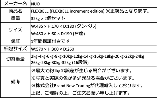 FLEXBELL 商品詳細