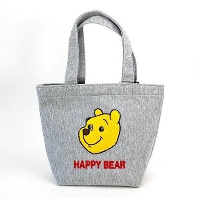 くまのプーさんのフェイスデザインのミニトート