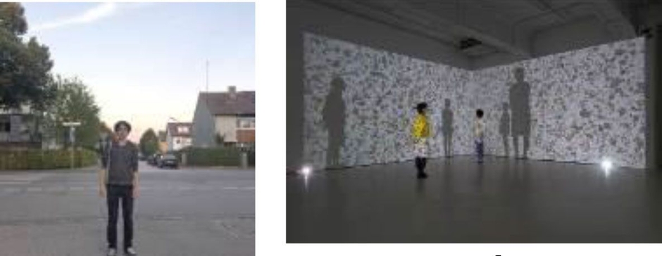 (左)林勇気 (右)林勇気「another world - eternal」2017年