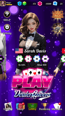 Blackjack 21 - Dealer Queens　ロビー画面