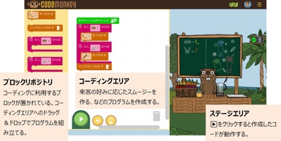 教材例：ブロック言語で基礎を学ぶ