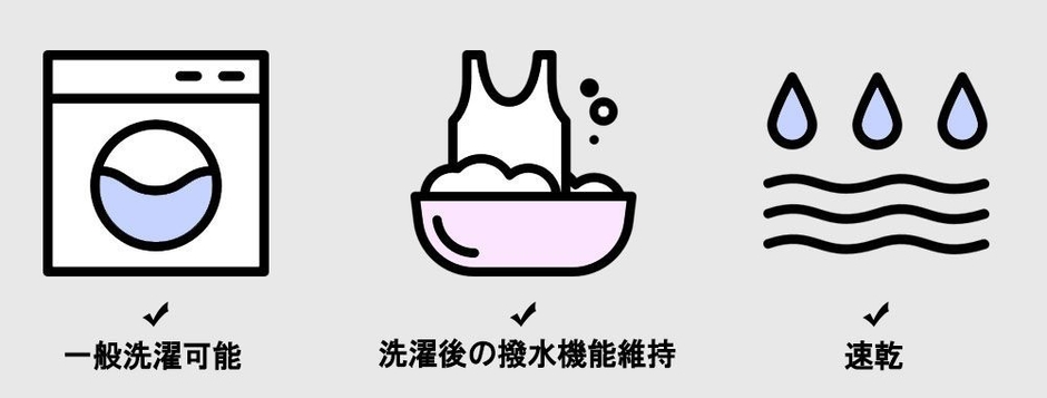 NANOtex 衣類の一般機能