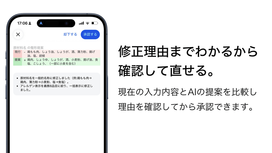 修正理由までわかるから確認して直せる