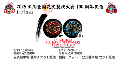 土浦全国花火競技大会100周年記念