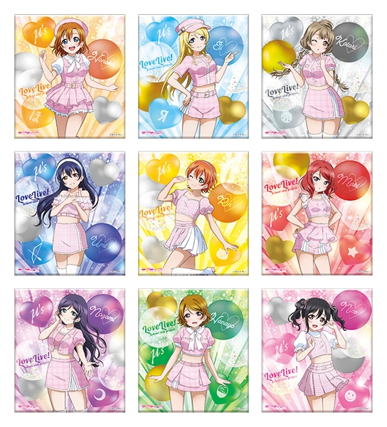 アートパネル(μ's girly pink) (全9種・ランダム)　660円(税込)