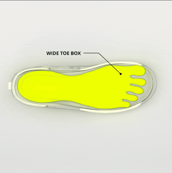 足指ゆったり幅広設計