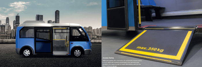小型ノンステップ電気バス