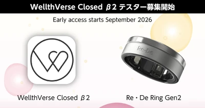 歩く、眠る、整える。その日常が価値になる。 大反響のWeb3プロジェクト「WellthVerse」、 「Re・De Ring Gen2」無償提供のClosed β2を開始