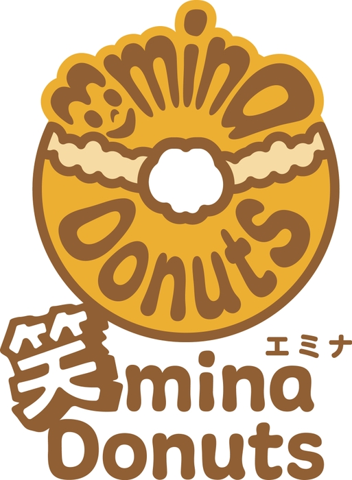 (10)笑 mina Donutsショップロゴ