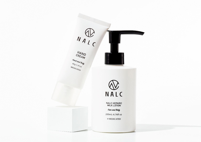 NALC 薬用ハンドクリーム（左）NALC 薬用ミルクローション（右）