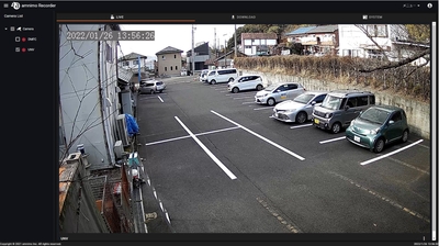 監視カメラのライブ動画映像