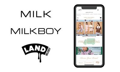 「MILK」「MILKBOY」「LAND by MILKBOY」の OFFICIAL ONLINE SHOPがリニューアルオープン！ 4月21日～23日は10％オフになるクーポンコードを発行