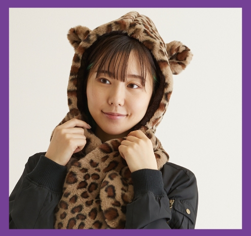 エスタ (estaa) フーディーマフラー ヒョウ