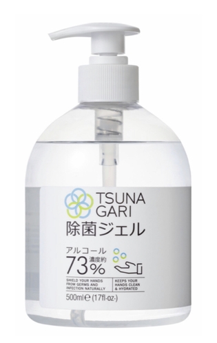TSUNAGARIアルコール除菌ジェル　500ml　780円(税別)
