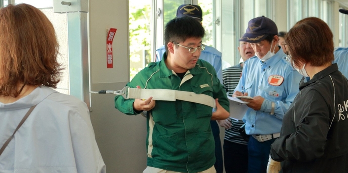 令和6年(2024年)の避難訓練の様子