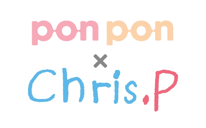 pon pon × Chris.P ロゴ