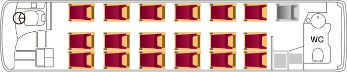 クリスタルクルーザー「菫」(すみれ)車内(イメージ)