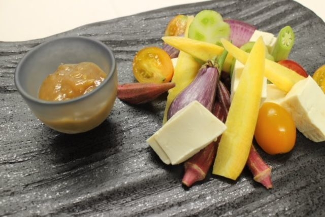 朝採れ鎌倉野菜の中伊豆産わさび味噌ディップ