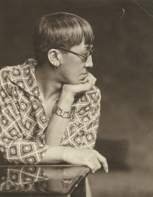 ボリス・リプニツキ《藤田嗣治》1925年頃 シャーマン・コレクション(河村泳静氏所蔵/伊達市教育委員会寄託)