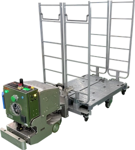 愛知機械テクノシステムが、関西フローズン広島支店の -25℃の冷凍倉庫に対応した無人搬送車(AGV)を納入