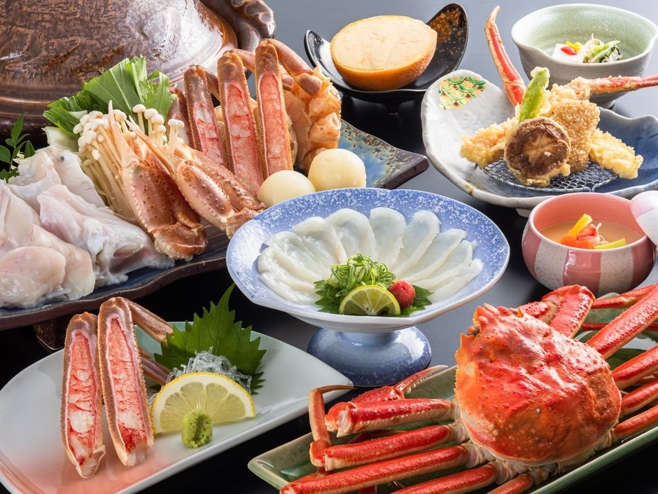 かに＆とらふぐ食べ尽し会席/一例
