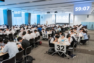 「数学甲子園2019」本選/競技中の様子1