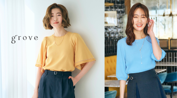 grove（グローブ） 大好評“やわらかドライタッチニット”シリーズを 3月18日（月）より発売