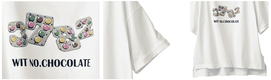 ウィットナンバーチョココラボTシャツ 商品特長
