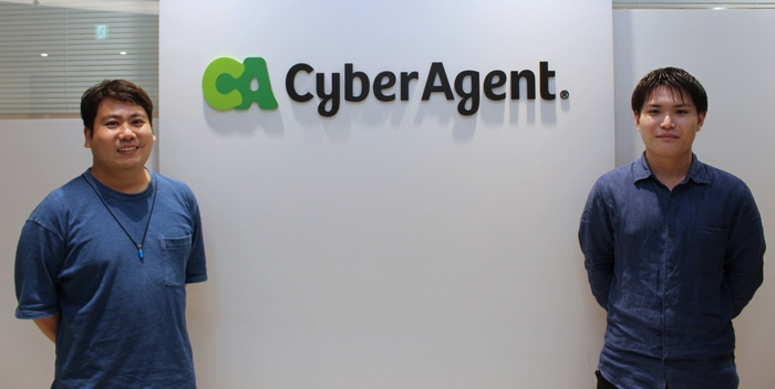 株式会社サイバーエージェント 知念 洋樹様(左)と西北 尚史様(右)