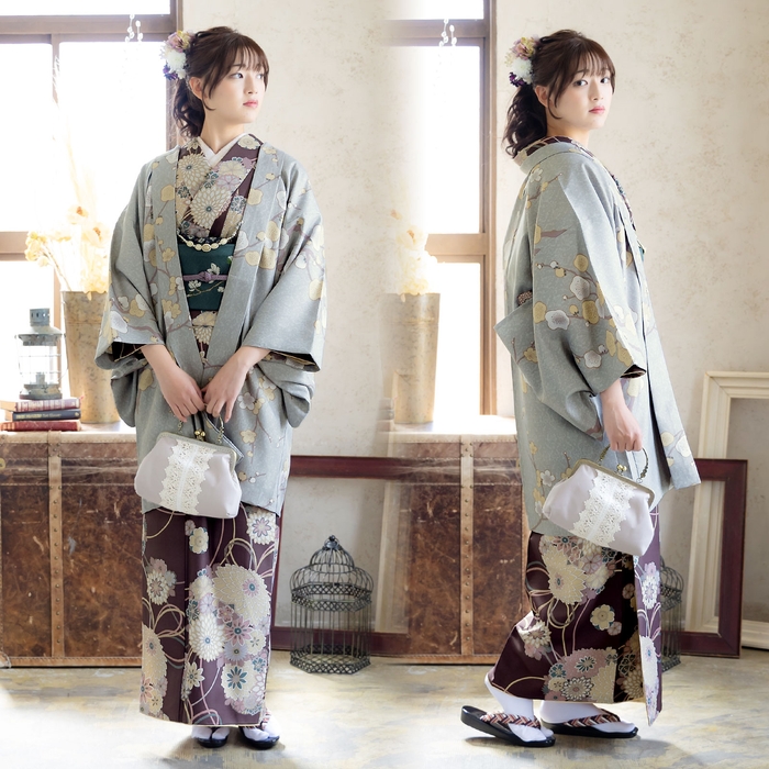 花くす玉 紫鳶色