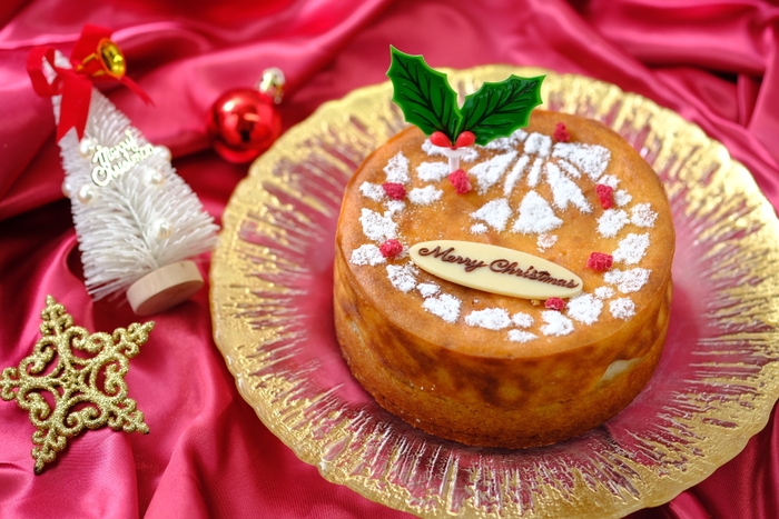 クリスマスヴィーガンチーズケーキ 熟成蜜芋 グルテンフリー12cm