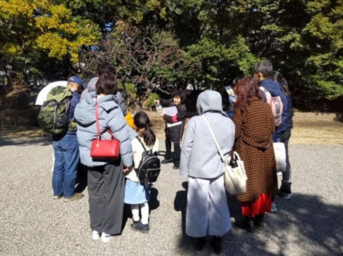 庭園ガイド　実施の様子