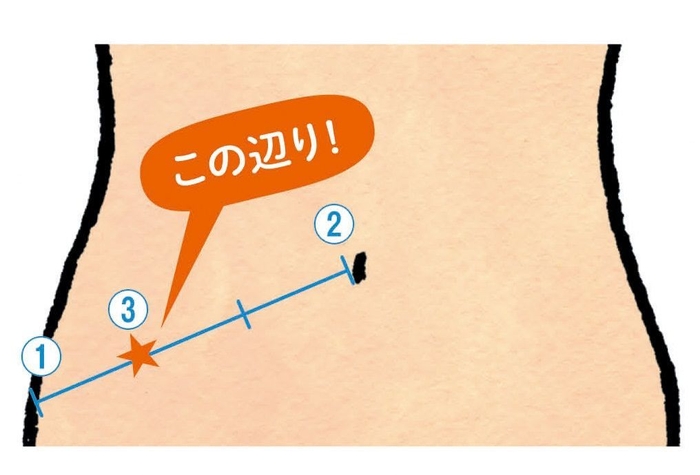 マッサージを始める前に、“バウヒン弁”を探そう!